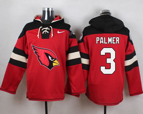 Nike Cardinals #3 Carson Palmer Red Player Pullover NFL Hoodie